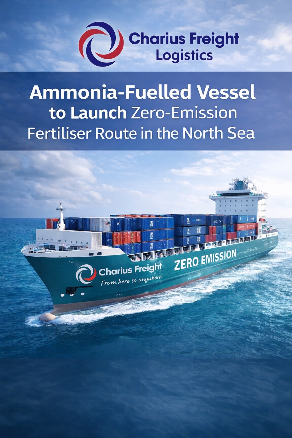 Ammonia-Fuelled Vessel to Launch Zero-Emission Fertiliser Route in the North Sea
