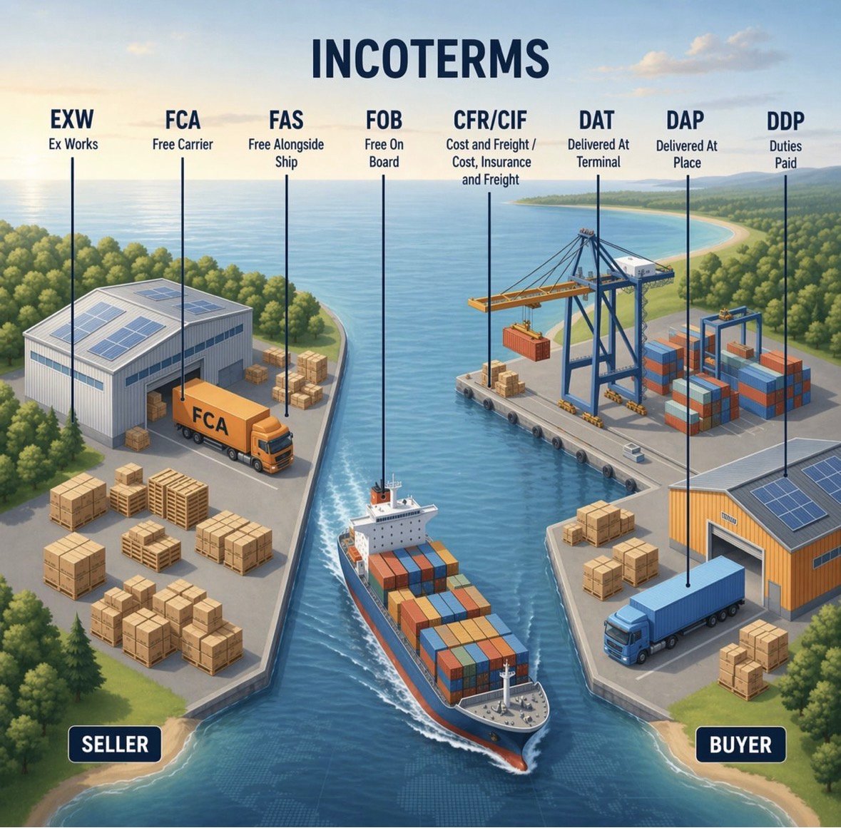 Incoterms Made Simple – Who is responsible for what?