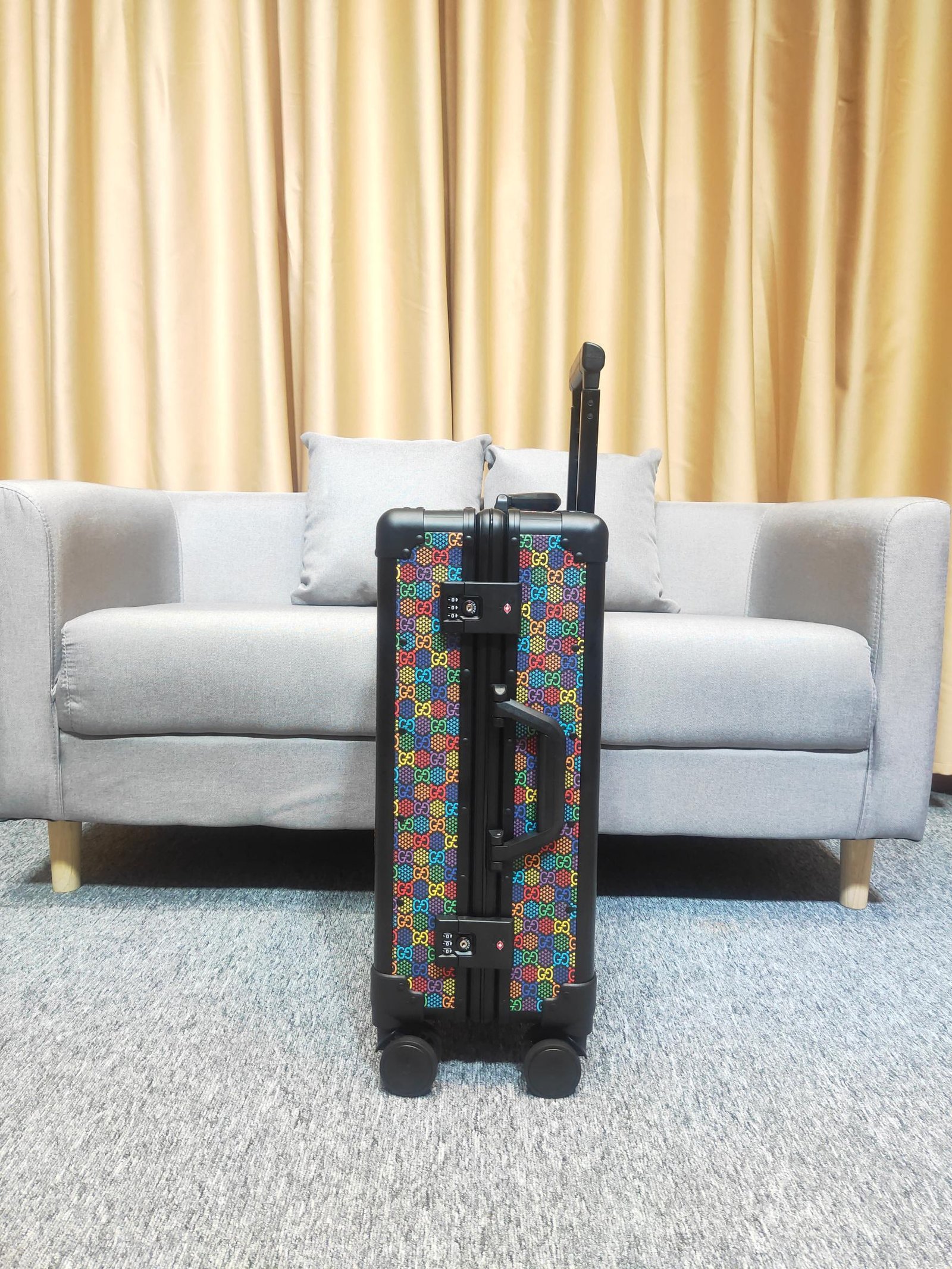 Gucci GG Psychedelic Globe-Trotter suitcase 100% original thumbnail
