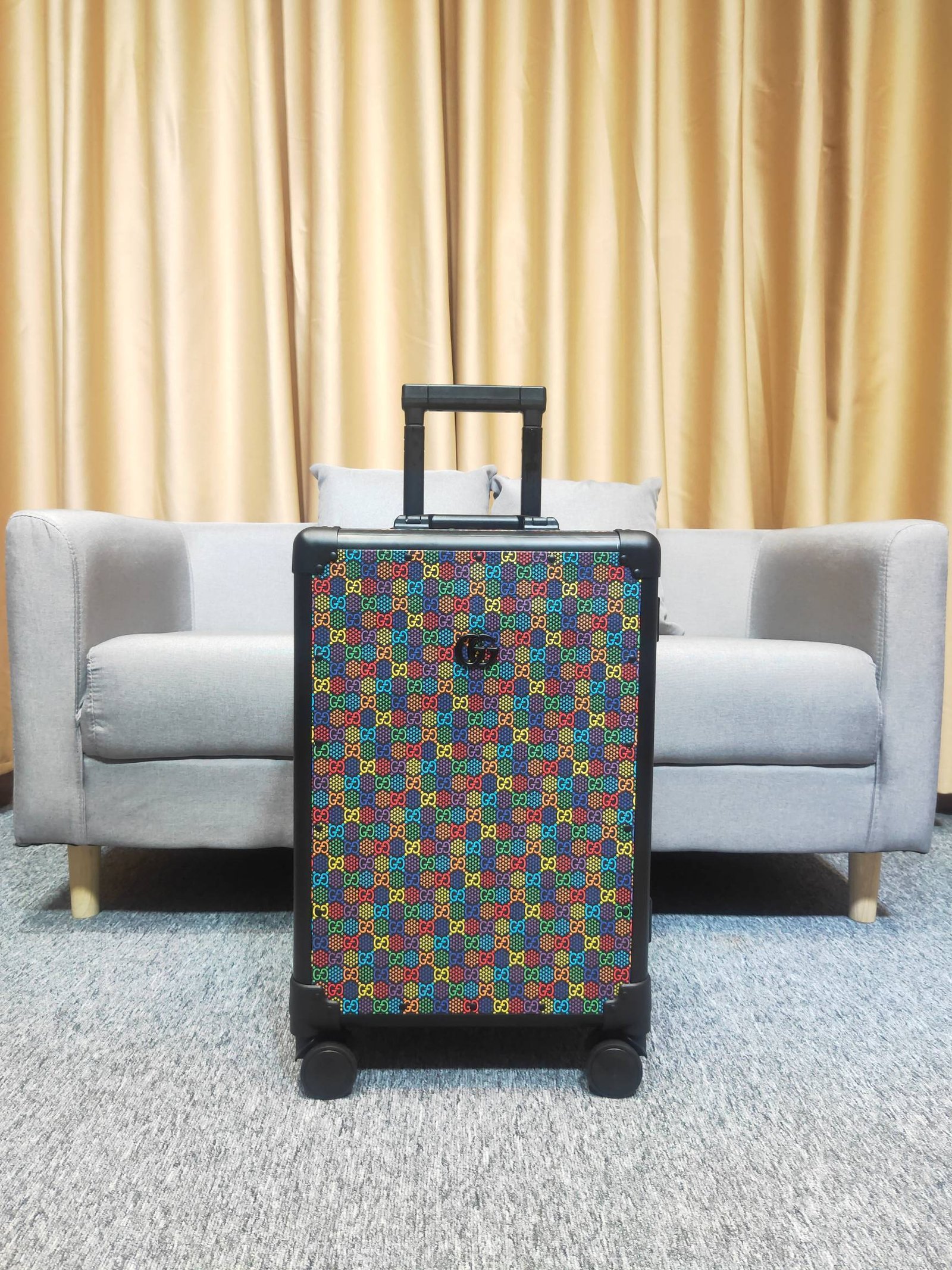 Gucci GG Psychedelic Globe-Trotter suitcase 100% original thumbnail