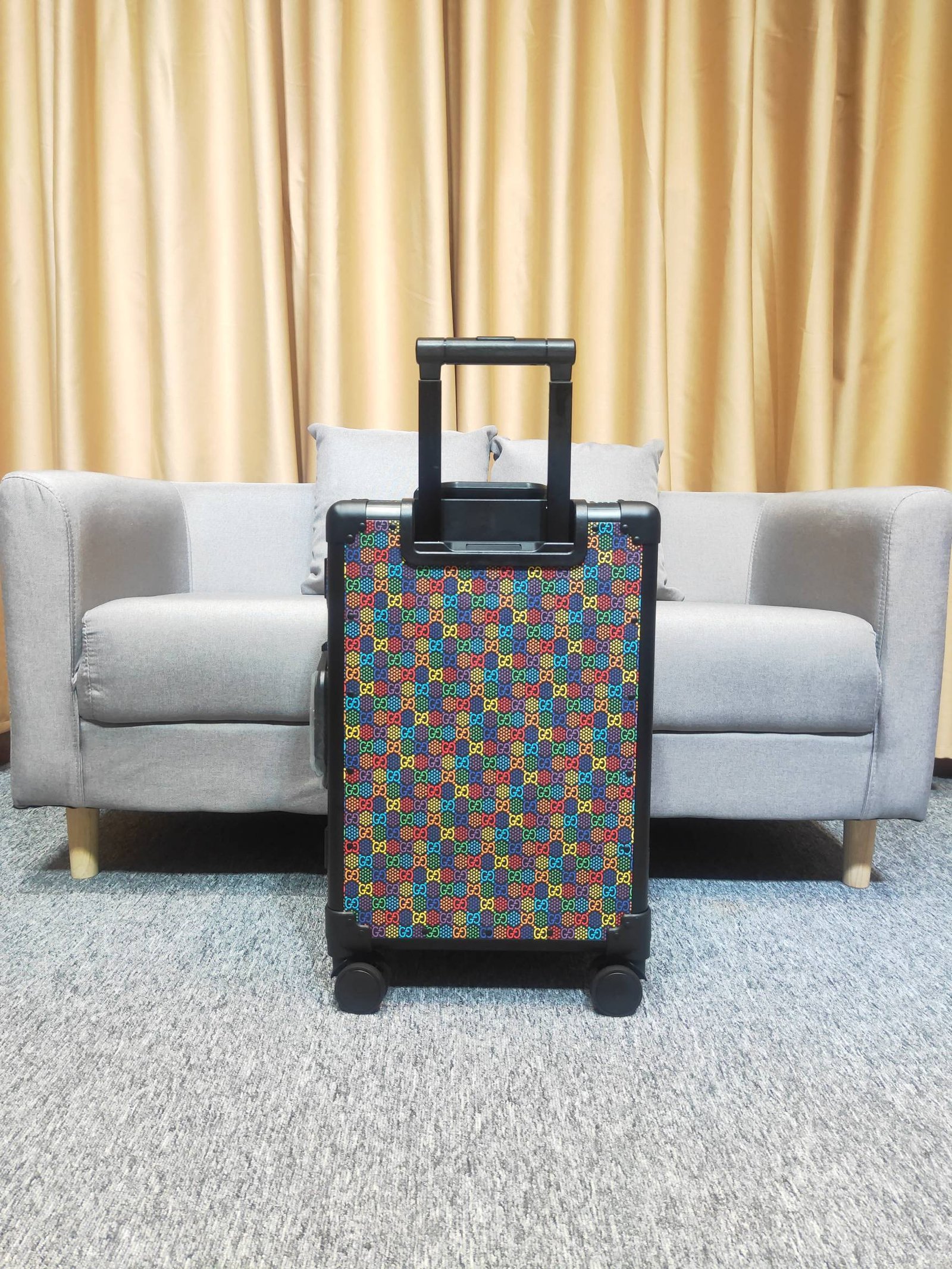 Gucci GG Psychedelic Globe-Trotter suitcase 100% original thumbnail