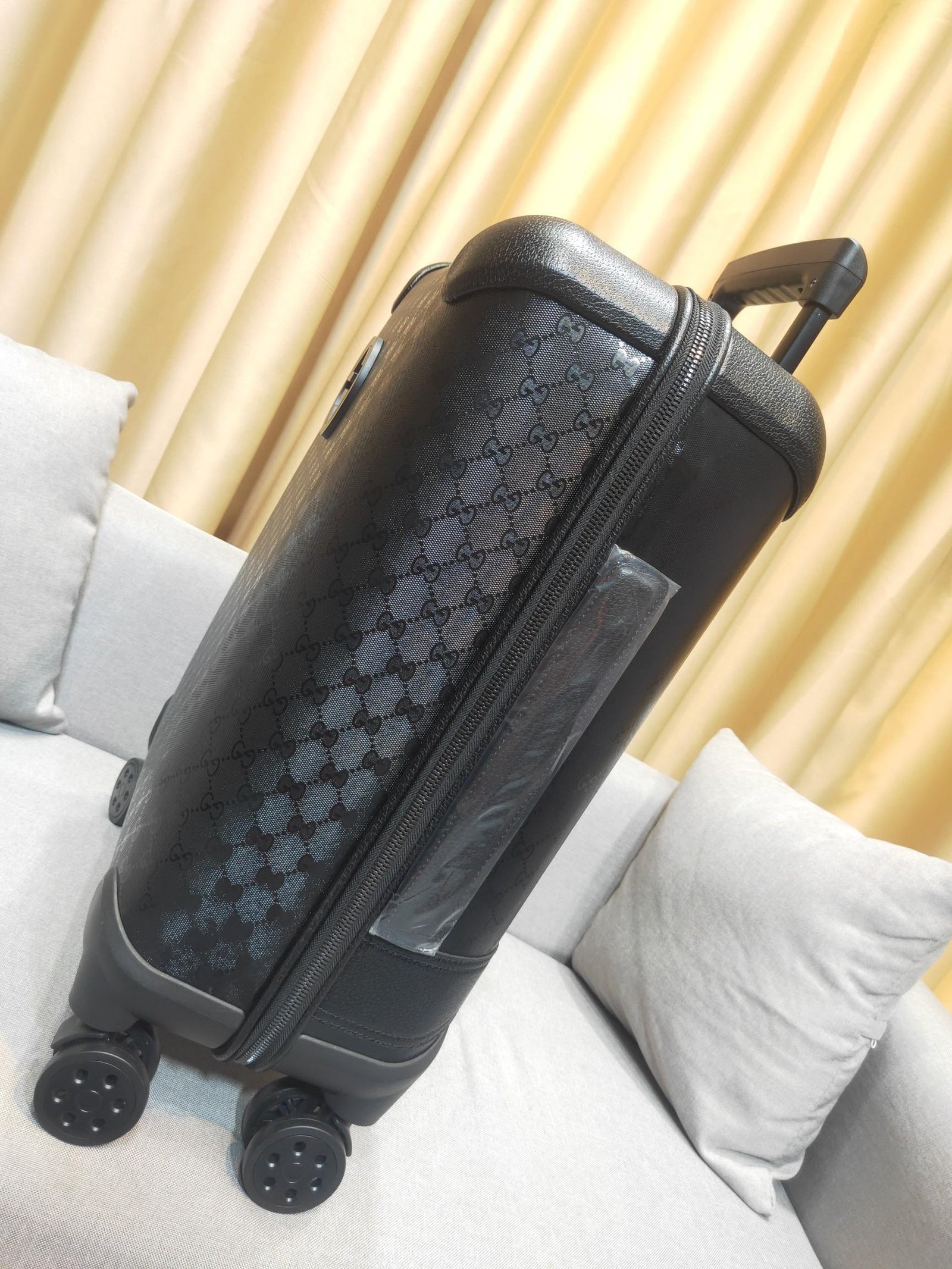Gucci GG embossed leather trolley suitcase 100% original thumbnail