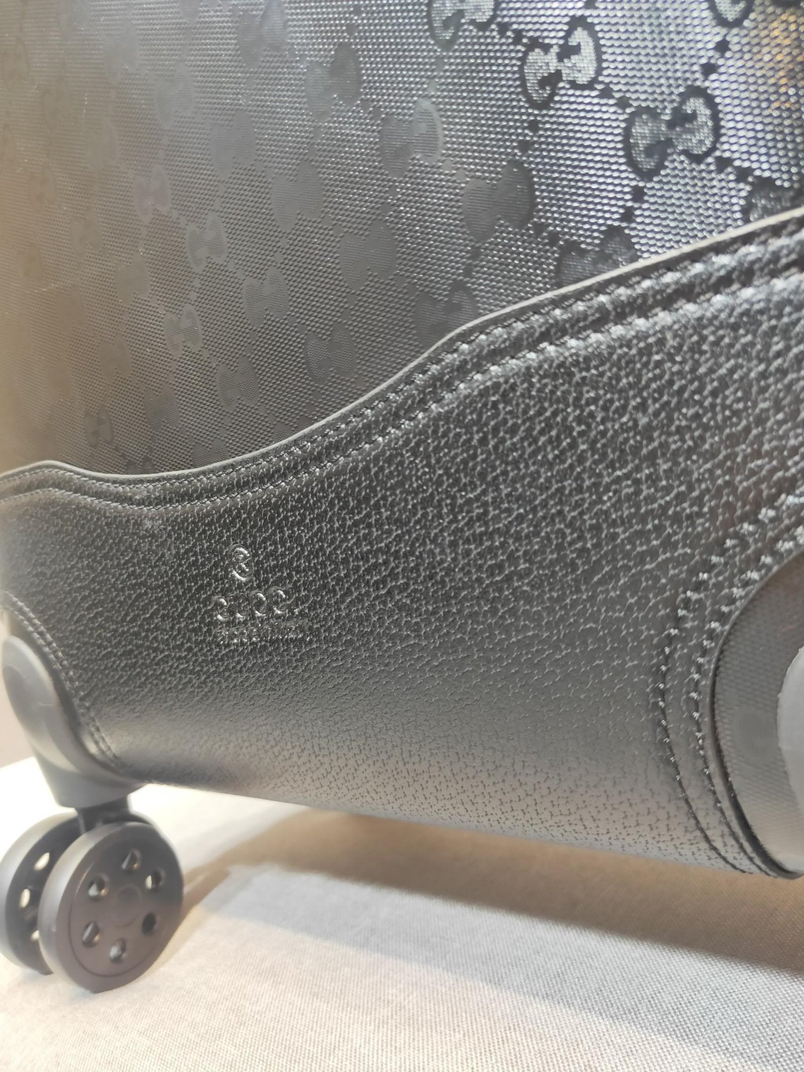 Gucci GG embossed leather trolley suitcase 100% original thumbnail