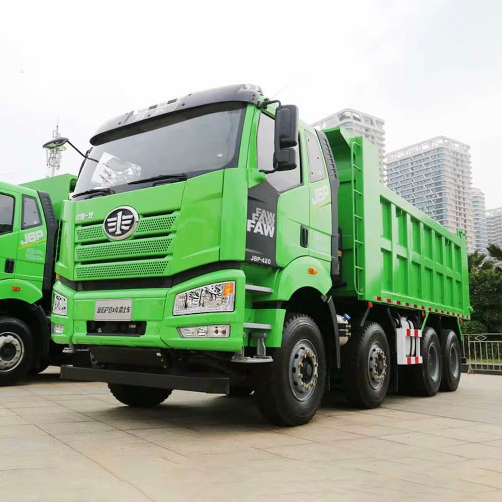 Faw J6P 420hp 8x4 Left Steering Euro 5 Tipper Truck for Construction thumbnail