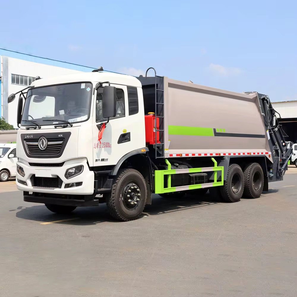 Dongfeng 6x4 Chassis Garbage Compactor Truck 15 Tons High Pressure Waste Compressor