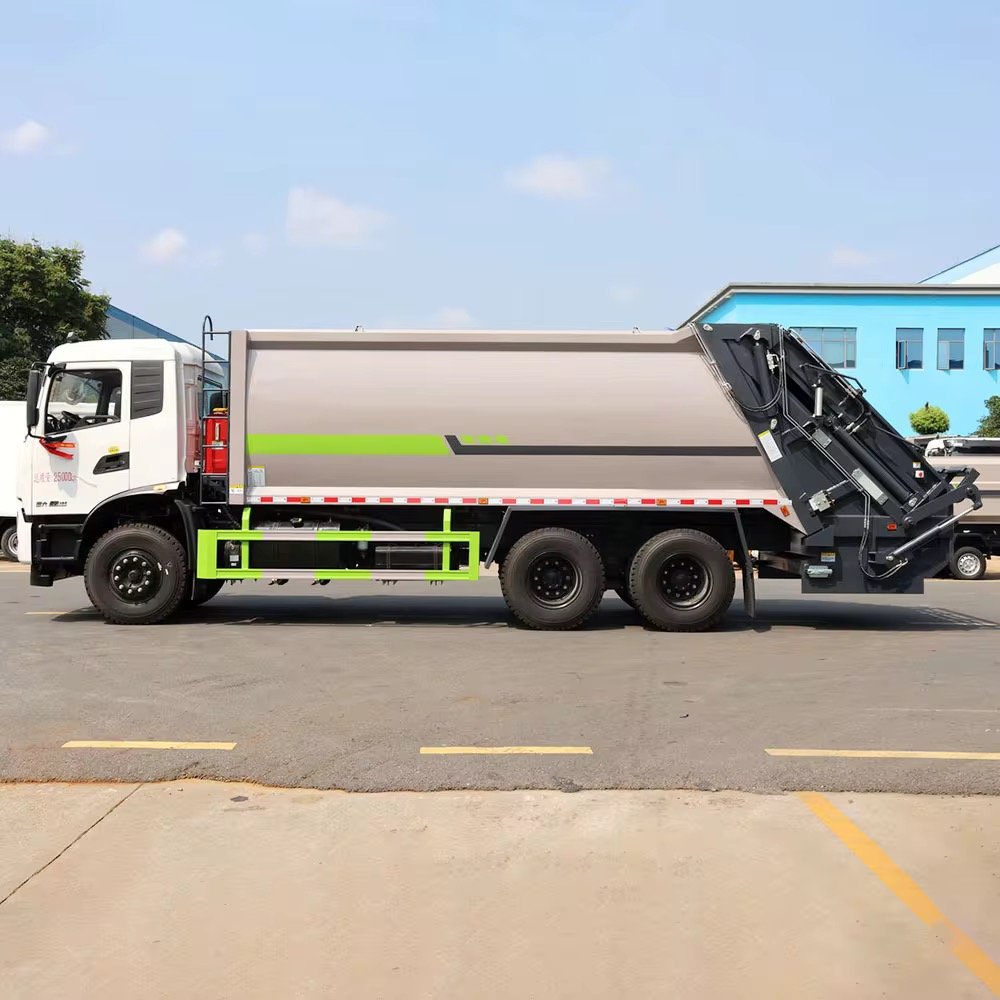 Dongfeng 6x4 Chassis Garbage Compactor Truck 15 Tons High Pressure Waste Compressor thumbnail