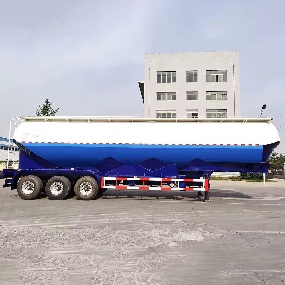 ZW group High Quality 60 Cubic Meter Aluminum Dry Bulk Tanker Trailer 3 Axle for Sugar and Grain Powder thumbnail