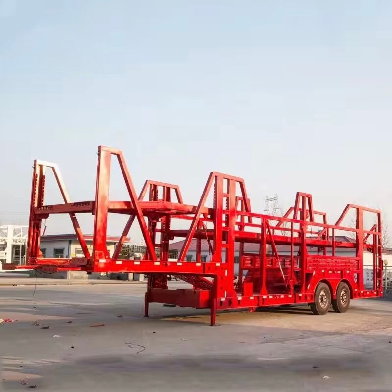 ZW Group Steel Vehicle Transport Car Carrier Semi Trailer 15m 2/3 Axles 60T Max Payload Hydraulic Lifting thumbnail