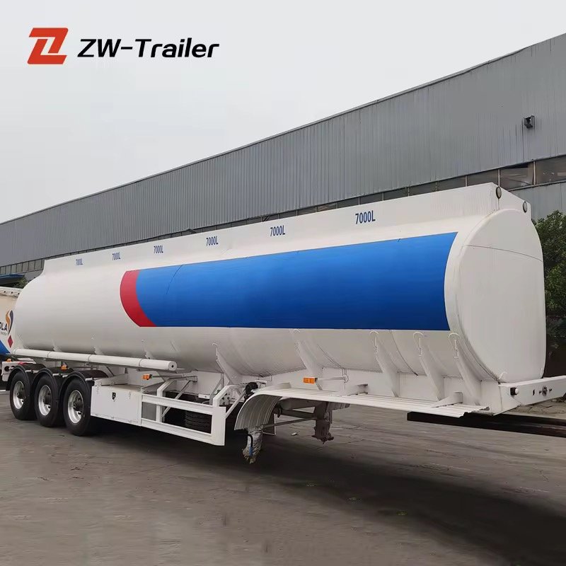 Carbon  Steel 3 Axles 36000L 45000L 50000Liters Bulk Cement Powder Transport Tanker Fuel Tank Semi Trailer ZW Brand Mechanical