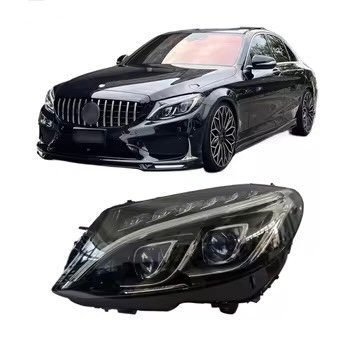 Mercedes-Benz W205 LED Dual Lens Headlamp Pair