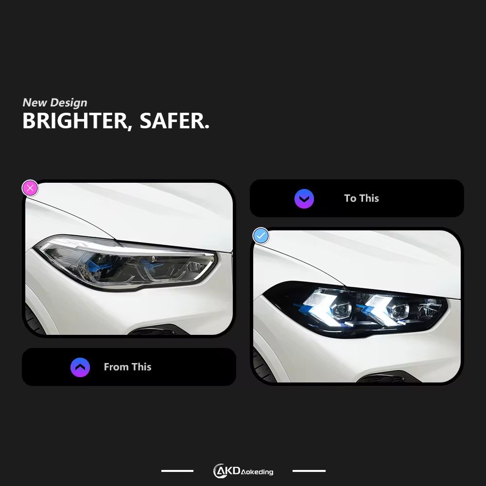 BMW X5 G05 LED Headlights 2019-2022 X6 G06 Plug and Play Headlights