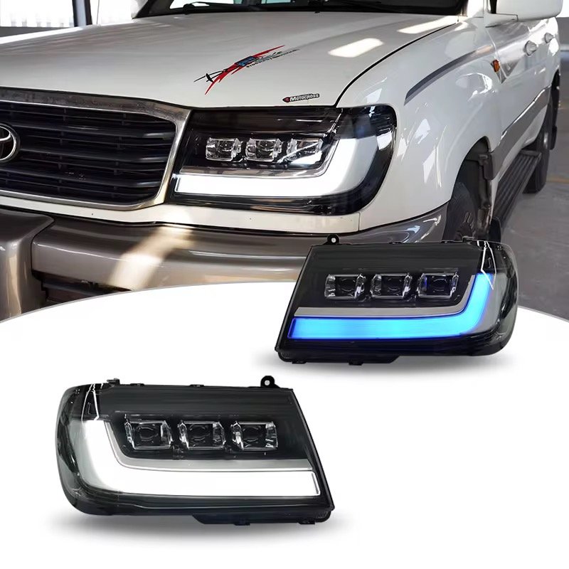 Modified LED Tail Lamp & Headlights for LC100 1998-2003 8000K Color Temperature thumbnail