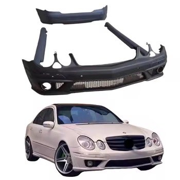Mercedes-Benz W211 Modification Front Bumper Body Kit Fender Diffuser Front Spoiler air Dams Hood Bumper Side Skirts Bumper thumbnail