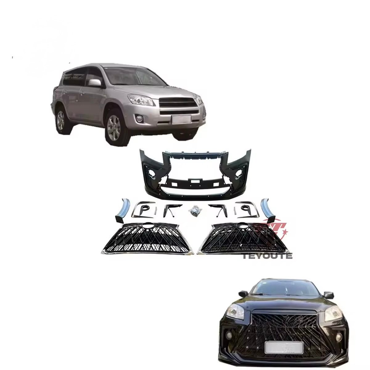 Modified body kit for Toyota RAV4 2009 -2012 thumbnail
