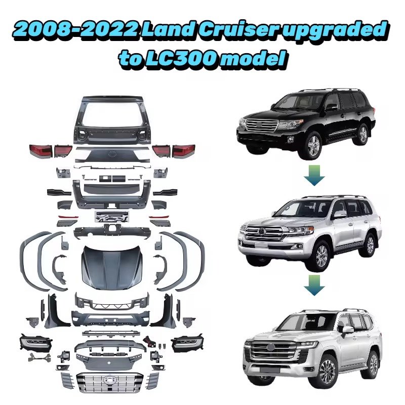 Toyota Land Cruiser 2008-2022 Upgrade to LC300 Body Kits Front Bumper thumbnail