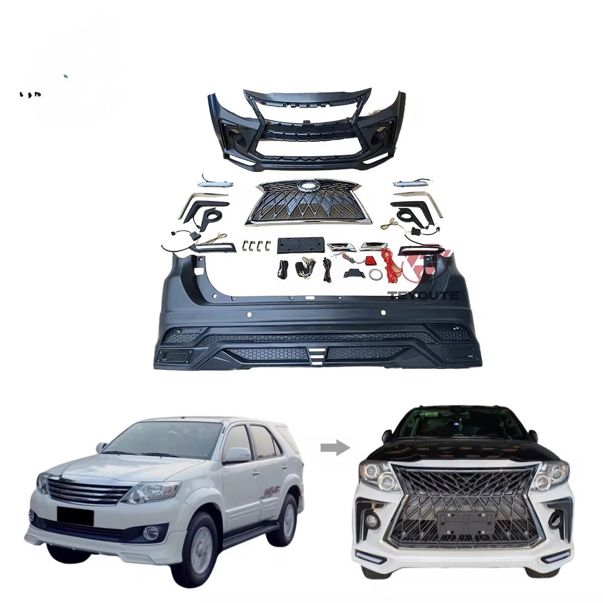 Toyota Fortuner body kits upgrade