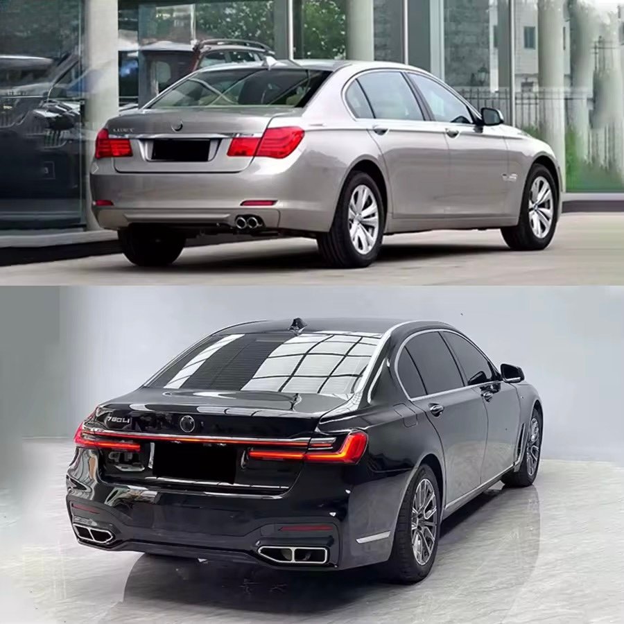 7 SERIES F02 to G12 LCI MP STYLE BODY KIT 2009-2015 FRONT BUMPER HEAD LIGHT SIDE SKIRT FACELIFT 7S F02 to G12 CAR BUMPERS thumbnail