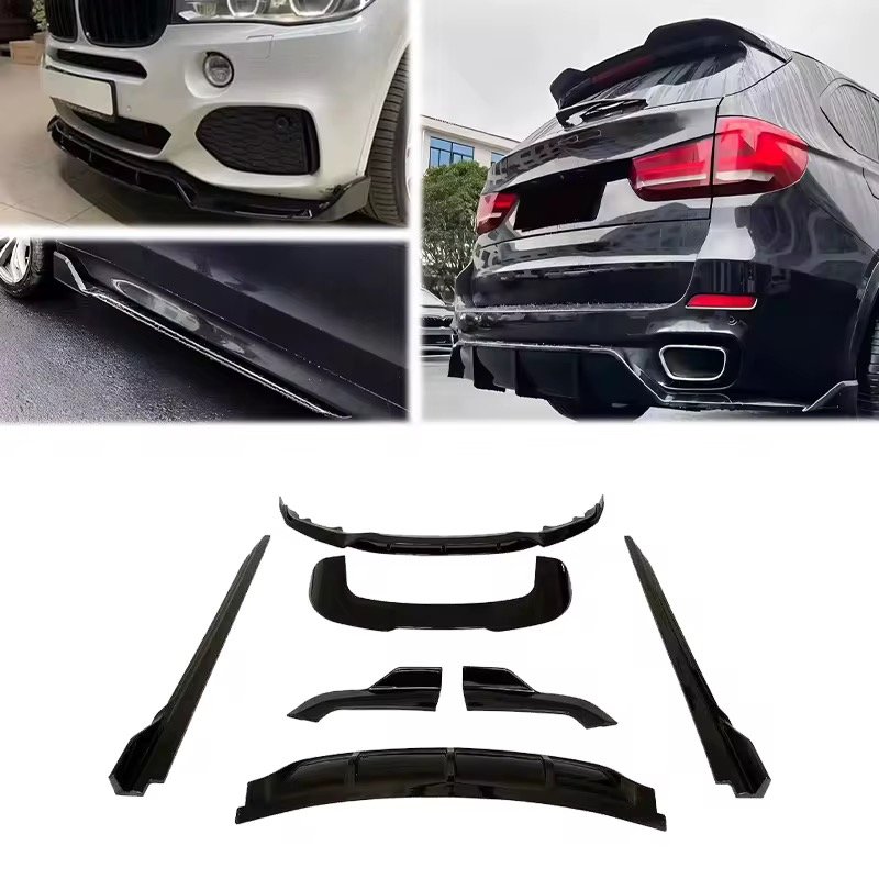 High Quality ABS material For 2014-2018 X5 F15 aerokit Bodykit Front Lip Splitter Side Skirt Diffuser