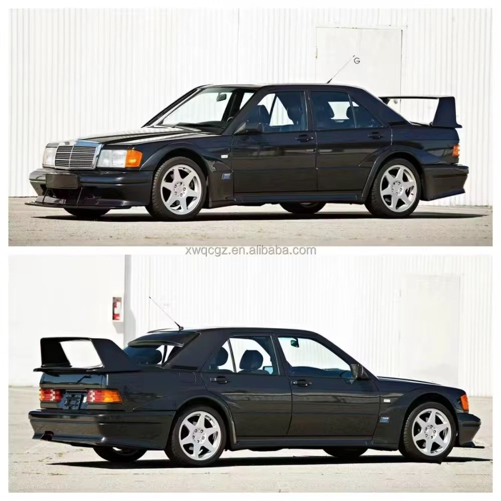 1982-1993 Mercedes-Benz W201 190E Body Kit Wide Fenders Front and Rear