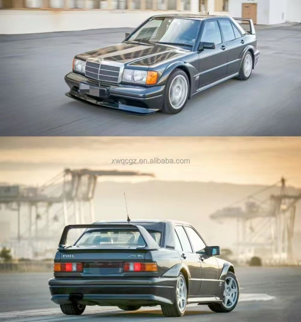 1982-1993 Mercedes-Benz W201 190E Body Kit Wide Fenders Front and Rear thumbnail