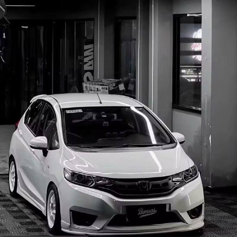 OEM Accessories Body Kit Upgrade GV Style Front Lip Rear Lip Side Skirt Car Bumper for Honda Jazz Gk5 Fit