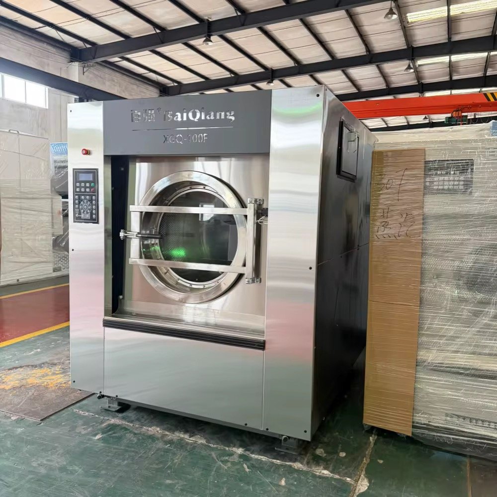 Professional Commercial Laundry Equipment 50kg Steam Washer Extractor Hotel Bed Sheets Washing Machine with Dryer thumbnail