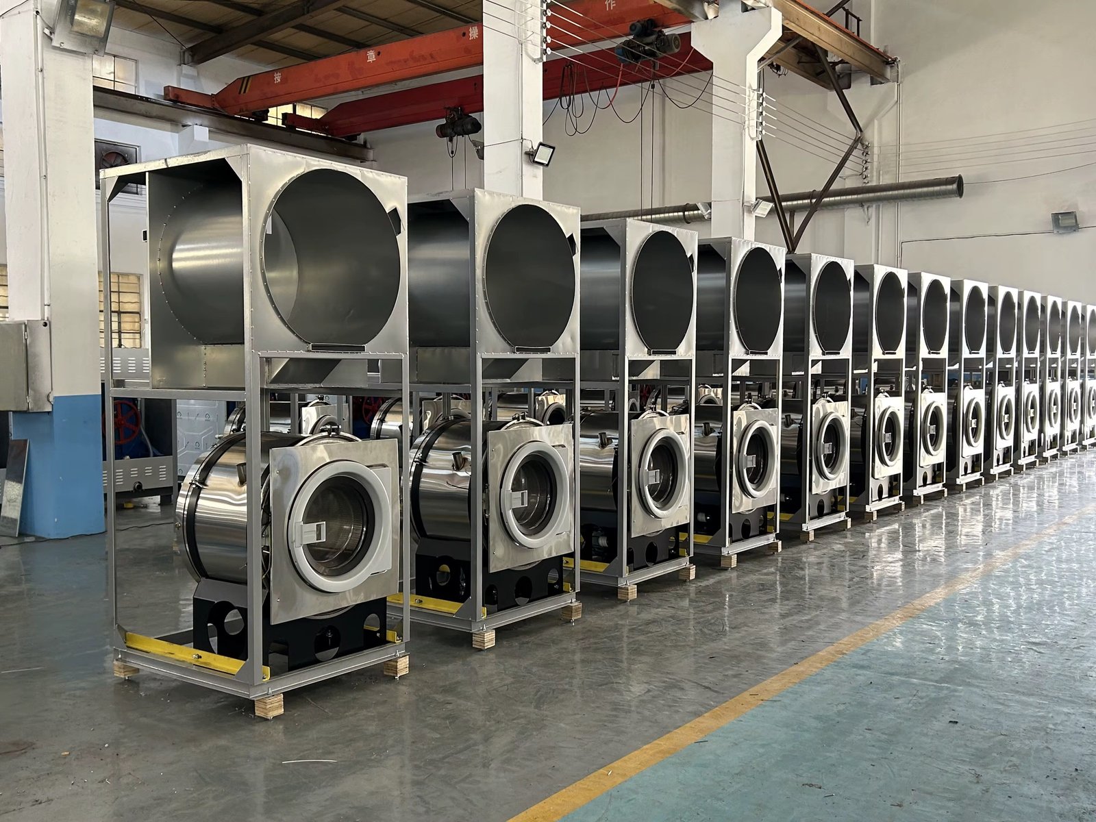 Commercial Laundromat Stack Washing Machine and Dryer Laundry Washer and Dryer Equipment thumbnail
