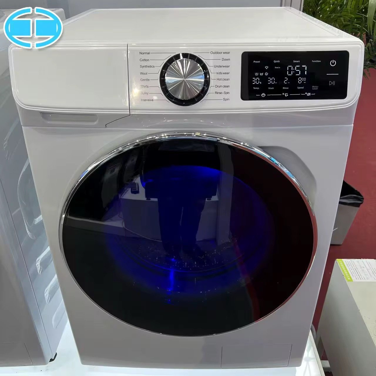 10KG Washer Dryer Combo with Blue Light Sterilization Energy Efficient