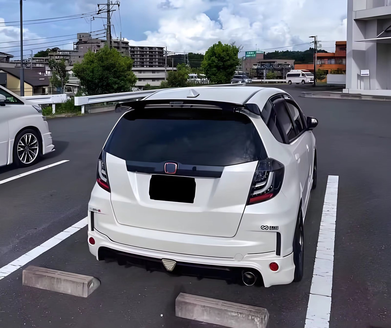 Body Kit Front Bumper Rear Bumper Side Skirts For Honda Fit Jazz 2008 2009 2010 2011 2012 2013 Full Exterior Set thumbnail
