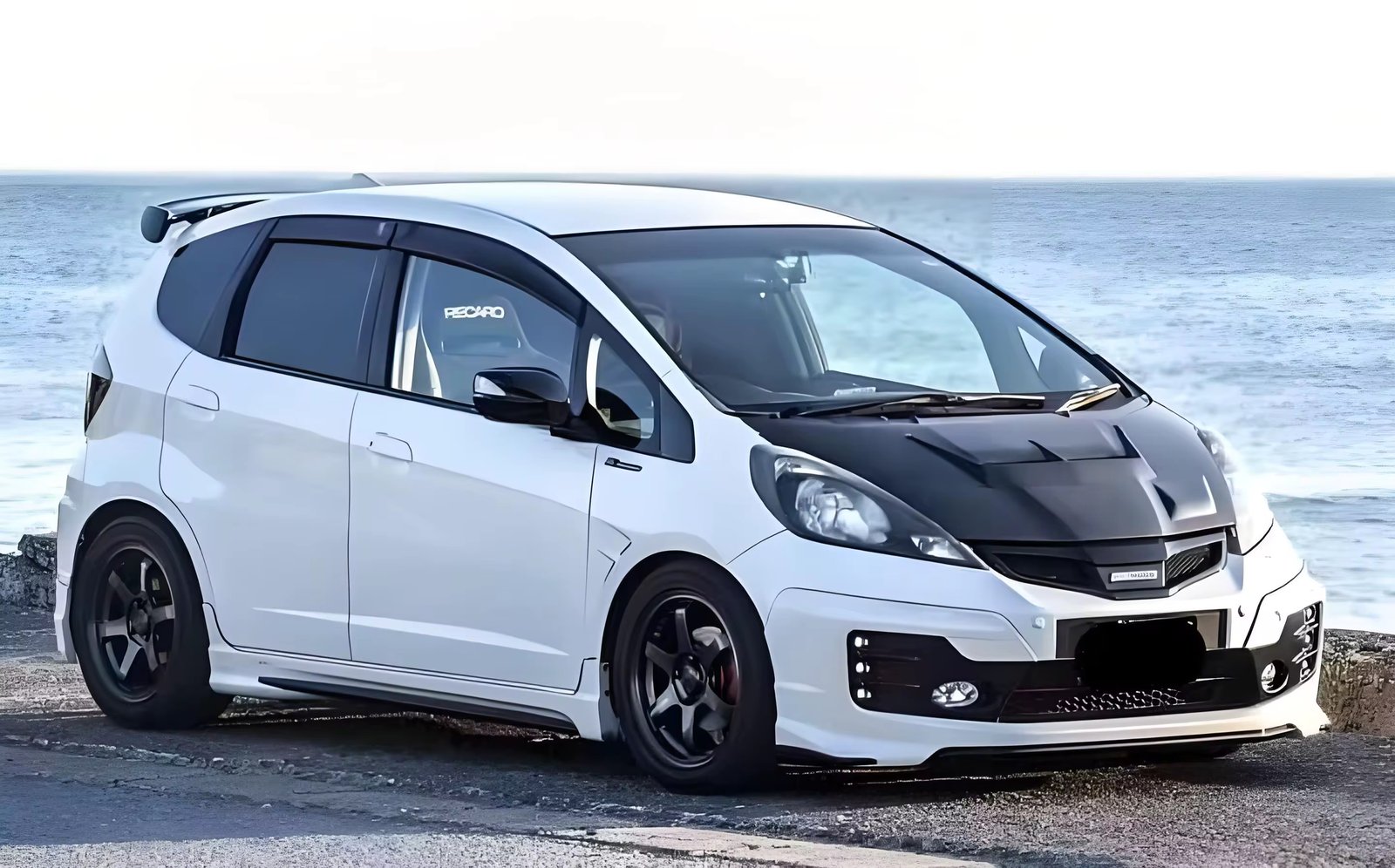 Body Kit Front Bumper Rear Bumper Side Skirts For Honda Fit Jazz 2008 2009 2010 2011 2012 2013 Full Exterior Set thumbnail