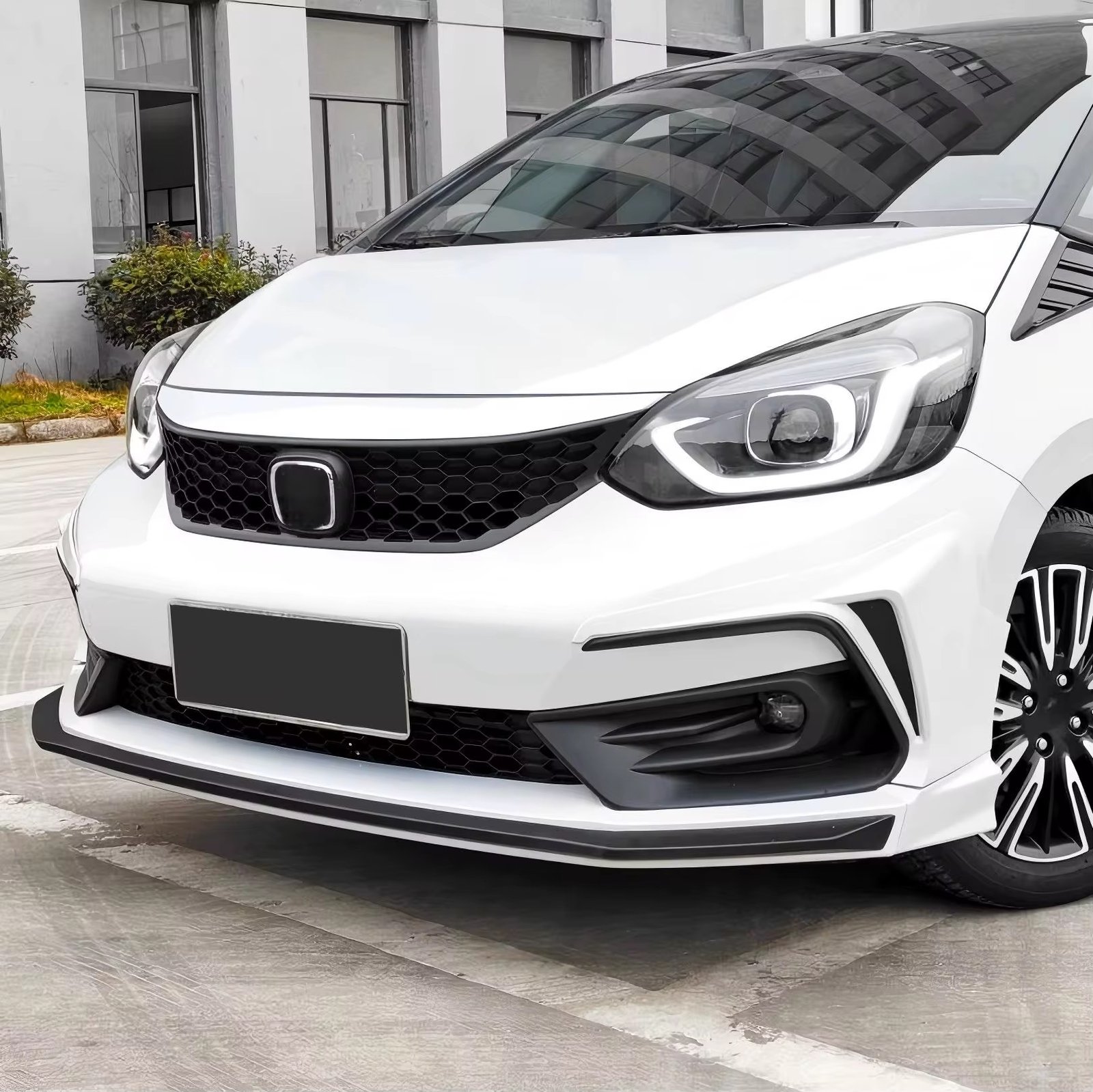 HONDA FIT RS High-quality Front Lip Factory Wholesale Bodykit Glossy Black Front Bumper thumbnail