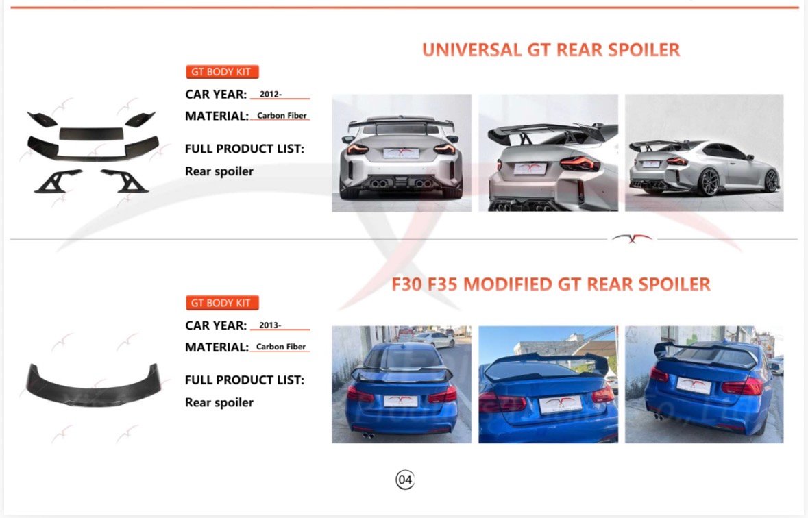 UNIVERSAL GT REAR SPOILER