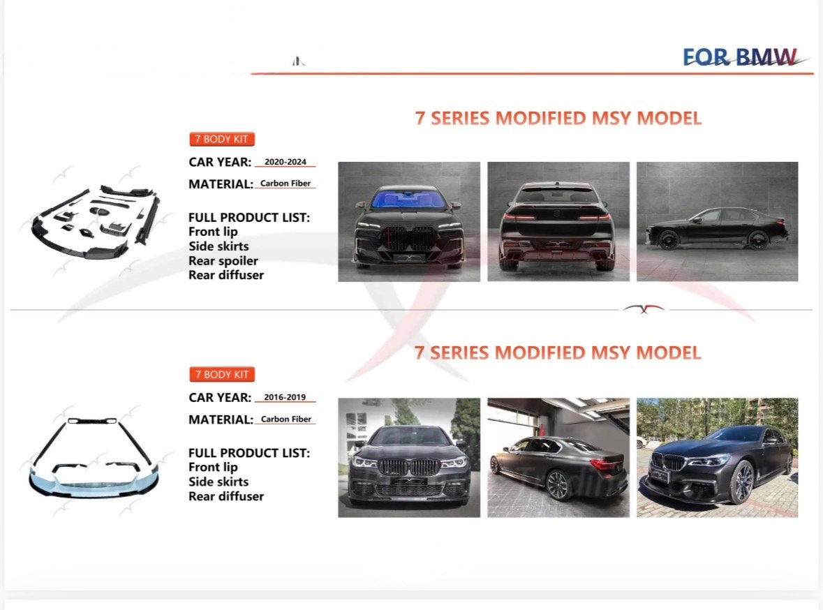 BMW 7 Series body kit upgrade