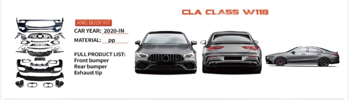 BENZ CLA CLASS W118 BODY KITS UPGRADE