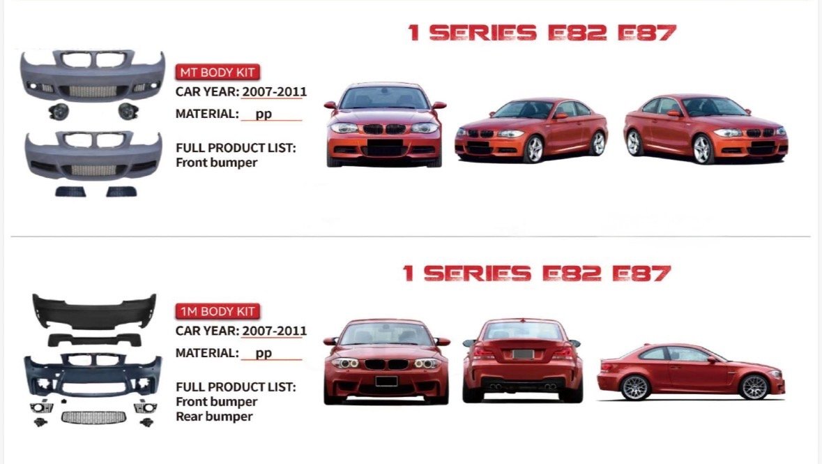 BMW 1 SERIES E82 FB7 BODY KITS UPGRADE