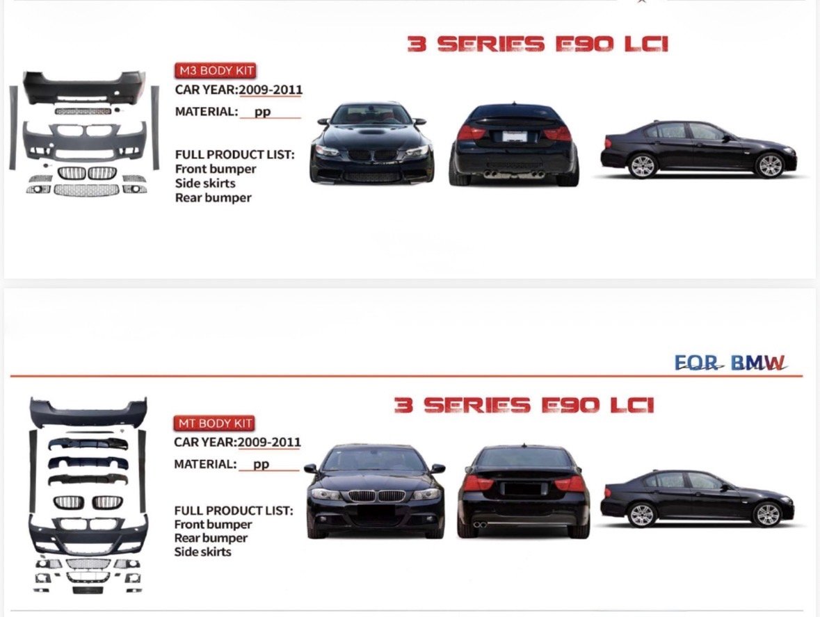 BMW 3 SERIES E9O LCI BODY KITS UPGRADE