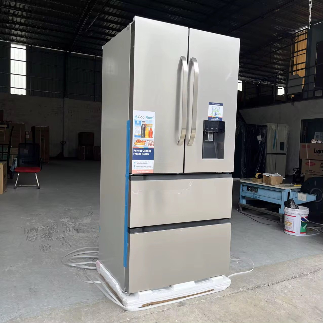 French Door Refrigerator Stainless Steel Body 628L thumbnail