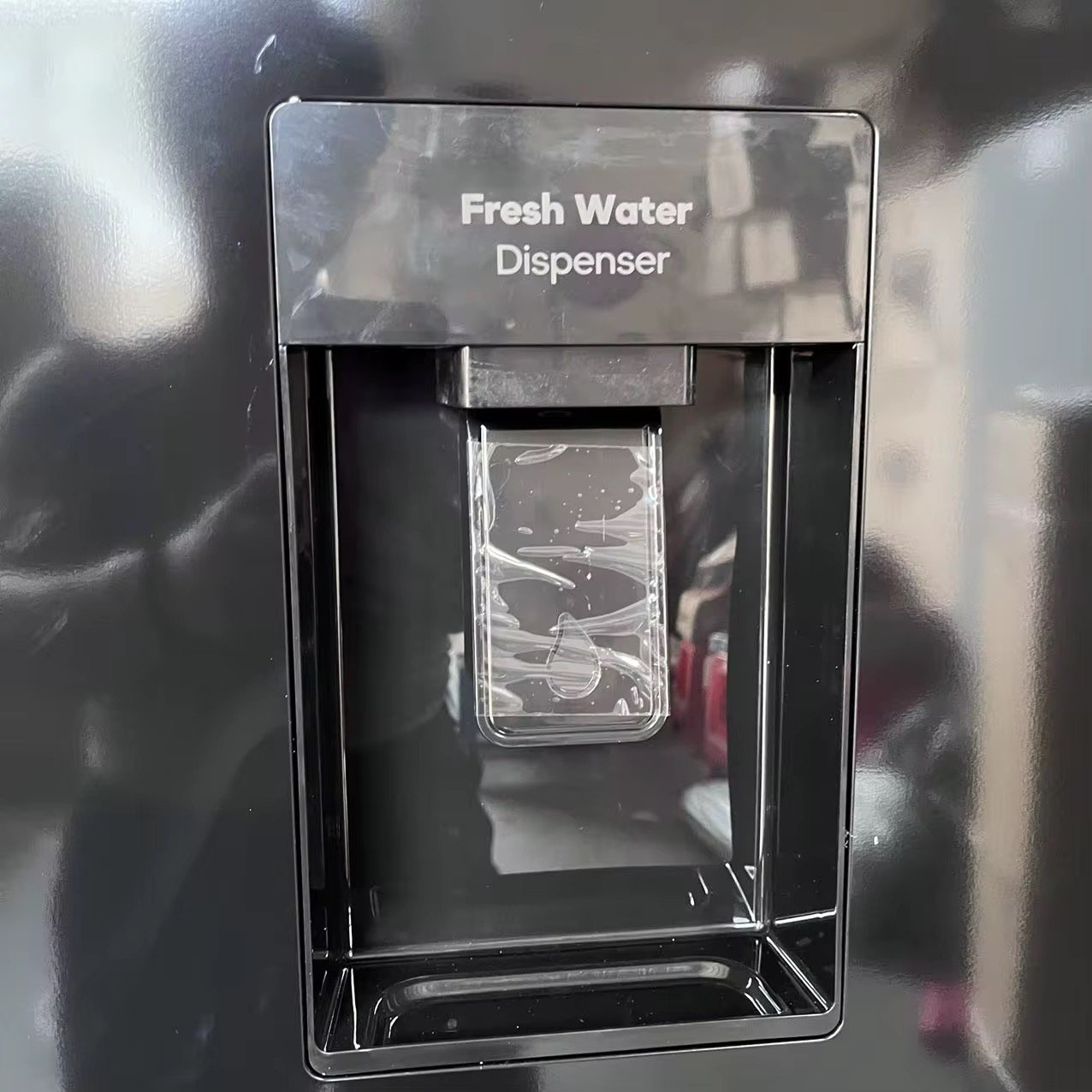 Side by Side Refrigerator Black Fridge 500L With Water Dispenser Air Cooled thumbnail